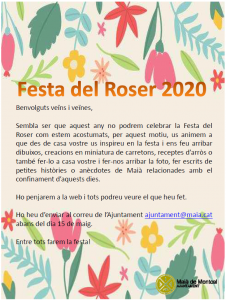 Festa del Roser 2020
